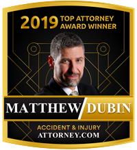 2019 Top Attorney Award Winner Matthew Dubin Accident & Injury Attorney.com