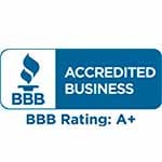 alt="BBB Accredited Business Rating A+"